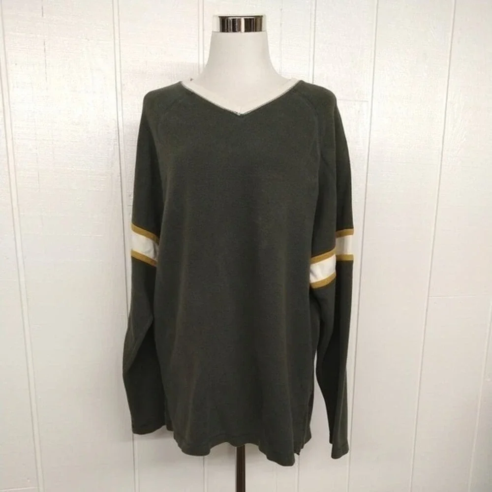 Gorpcore Cabin Outdoorsy Knit Pullover Sonoma Jean‎ Company Green Mens Medium